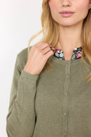 Dollie 446 Cardigan - Dusky Green