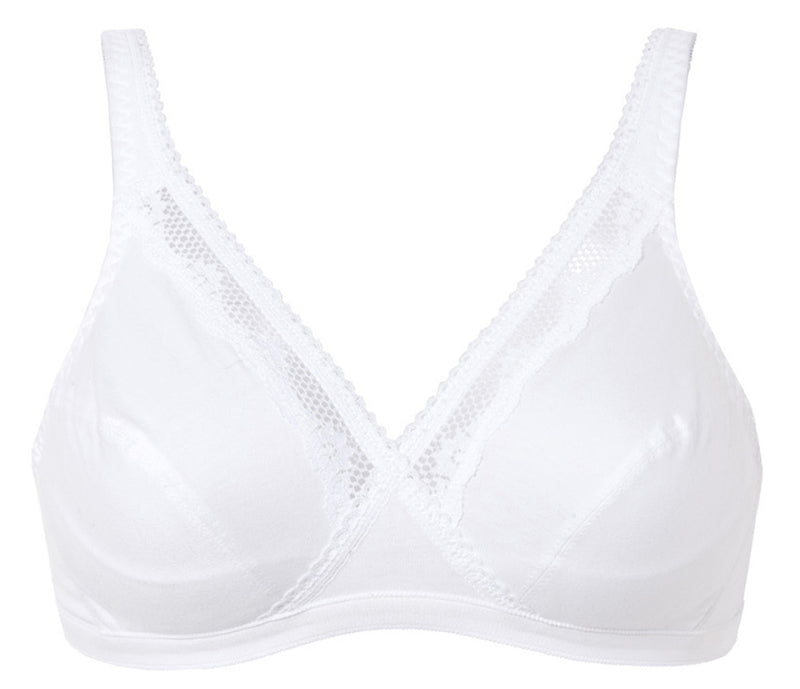 Classic Support Soft Cup Bra - White