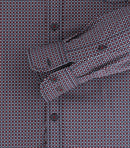 Long Sleeve Print Shirt - Light Blue