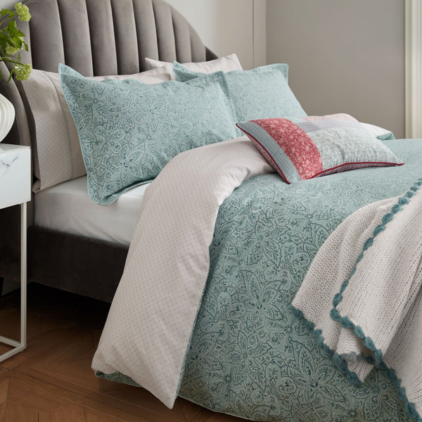 Eloise Duvet Cover Set - Teal