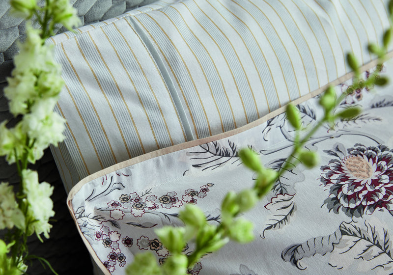 Emeline/Kalina Standard Pillowcase Pair - Grey