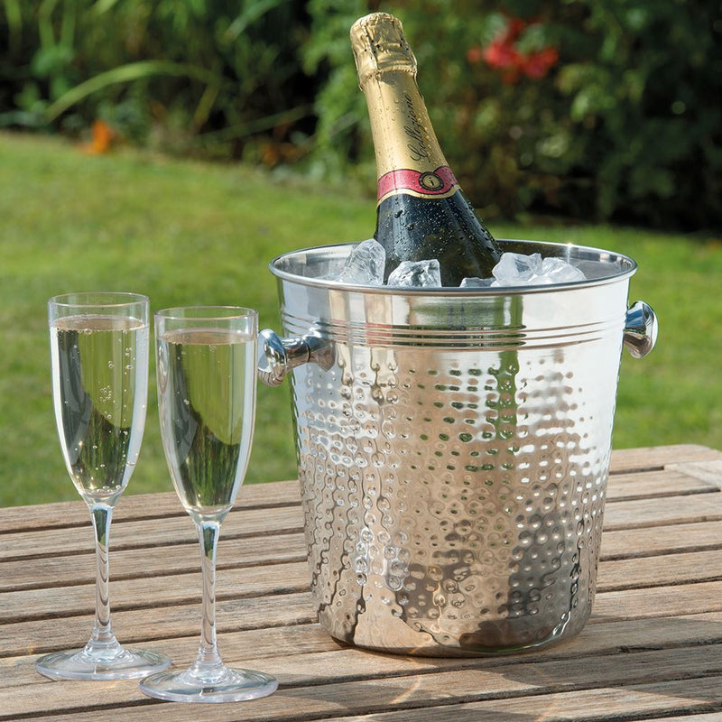 Elegant Champagne Bucket Hammered