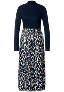 All Over Print Skirt - Navy