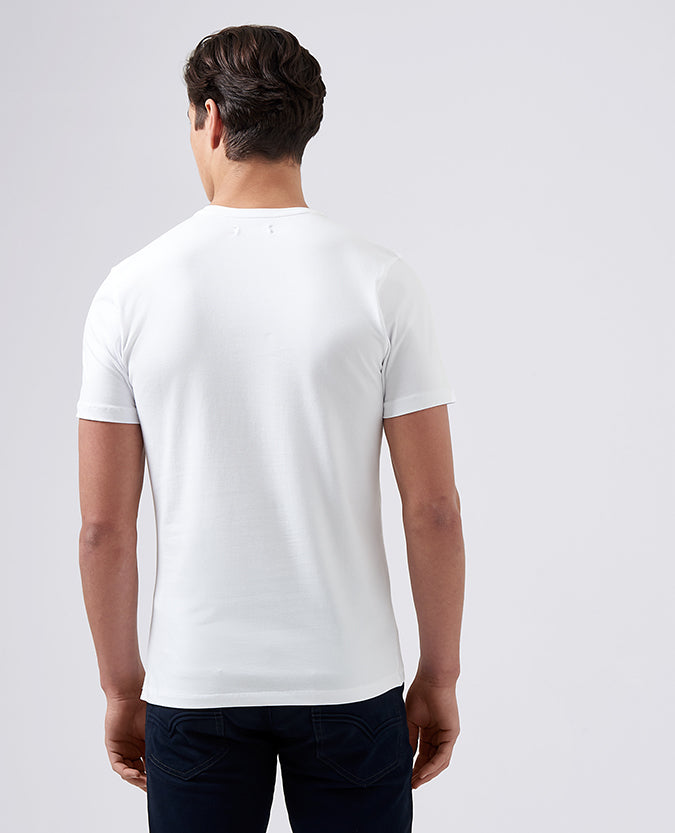 Plain Short Sleeve Casual Top - White