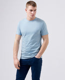 Plain Short Sleeve Casual Top - Sky Blue