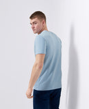 Plain Short Sleeve Casual Top - Sky Blue