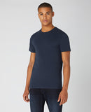 Plain Short Sleeve Casual Top - Navy1