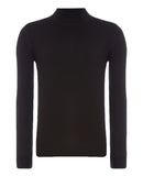Turtle Neck Knitwear - Black