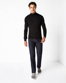 Turtle Neck Knitwear - Black