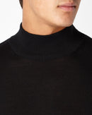 Turtle Neck Knitwear - Black