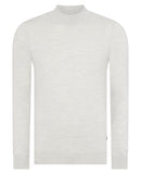 Turtle Neck Knitwear - Light Grey