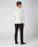 Turtle Neck Knitwear - Light Grey