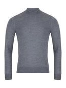 Turtle Neck Knitwear - Dark Grey