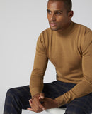 Turtle Neck Knitwear - Tan