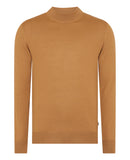 Turtle Neck Knitwear - Tan
