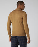 Turtle Neck Knitwear - Tan