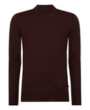Turtle Neck Knitwear - Wine