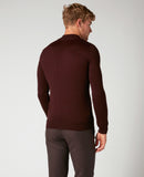 Turtle Neck Knitwear - Wine