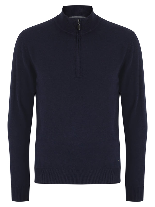 Half Zip Sweater - Navy1