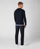 Plain Merino Wool Jumper - Navy2