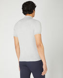 Knit Polo T-shirt - Light Grey