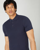Knit Polo T-shirt - Navy1