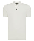 SS Knit Polo Shirt - White
