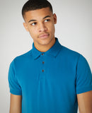 Short Sleeve Polo T-shirt - Blue Sapphire