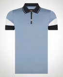 Short Sleeve Polo - Sky Blue
