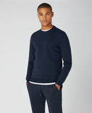 Crew Neck Sweatshirt - Navy1