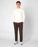 Round Neck Sweatshirt - Cream