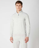 Half Zip Sweater - Light Grey