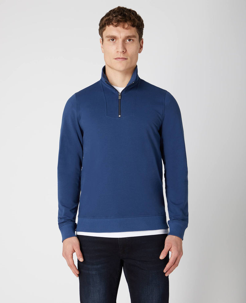 Half Zip Sweatshirt - Dark Blue
