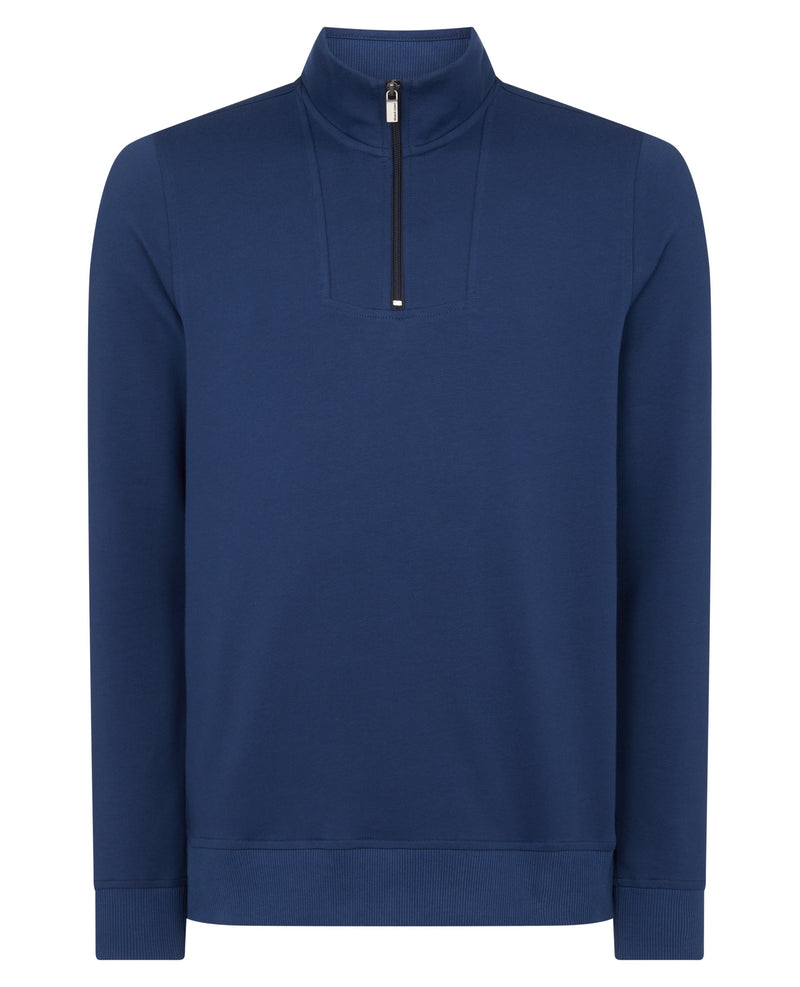 Half Zip Sweatshirt - Dark Blue