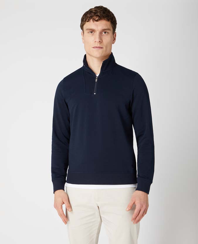 Half Zip Sweater - Navy1