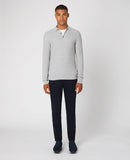 Knitted Polo - Light Grey