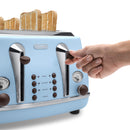 Icona Vintage 4-Slice Toaster - Blue