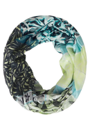 Foil Print Loop Scarf - Limelight Yellow