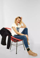 Partprint Shirt - Off White