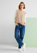 Sleeveless Jumper - Light Smooth Sand