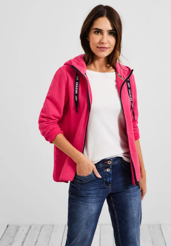 Structured Sweatjacket - Fresh Pink