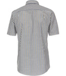 Short Sleeve Stripe Shirt - Light Blue