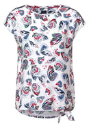 Multicolor Print Blouse - Vanilla White