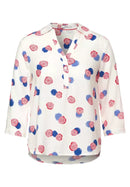 Dot Print Blouse - Vanilla White