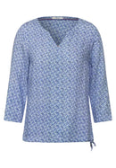 Minimal Print Blouse - Vanilla White