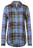 Check Blouse - Vivid Blue