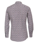 Long Sleeve Print Shirt - Red