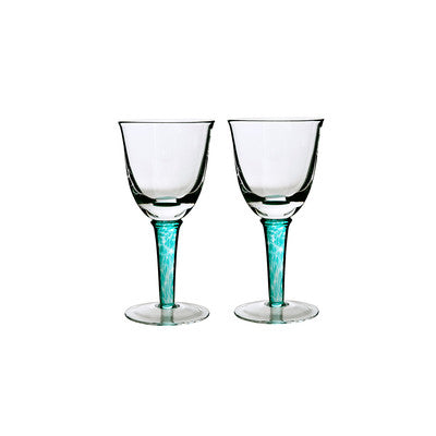 Red Wine Glass Set of 2 - Greenwich / Regency Green