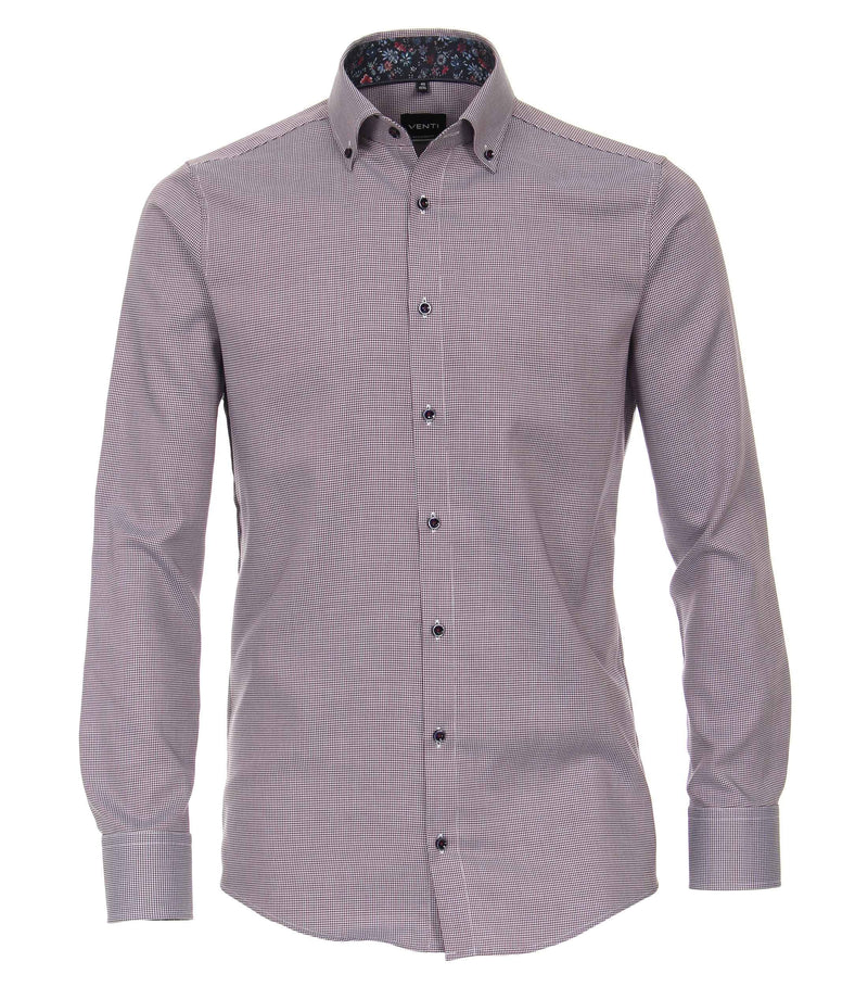 Long Sleeve Plain Shirt - Red