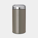 Touch 2 x 20 Litre Recycle Bin Platinum